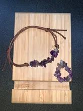 Momiji-Anillo de energía de piedra Natural bohemio para mujer, joyería elástica hecha a mano, anillo ajustable de cristal para fiesta de boda, venta al por mayor