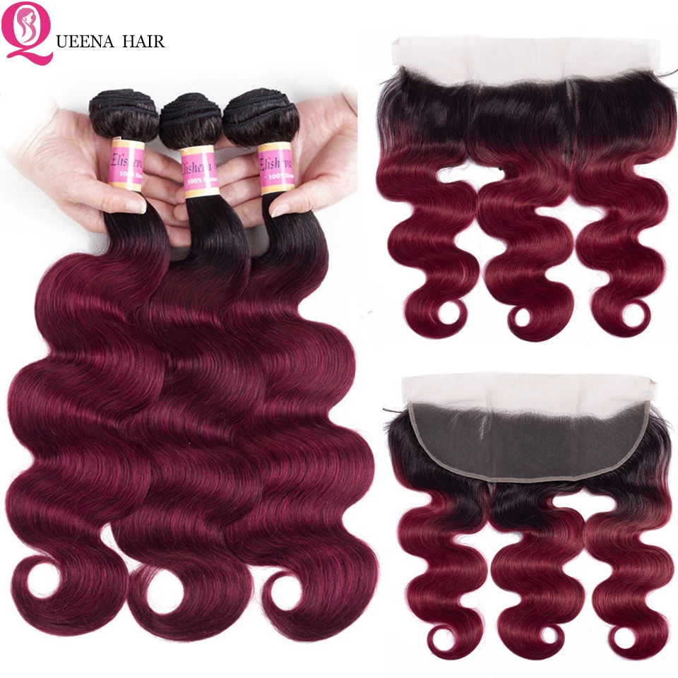 Peruvian-Body-Wave-Ombre-Bundles-with-Frontal-1B-Burgundy