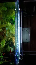 Superfino acuario con LEDs iluminación planta acuática luz 18-75CM Extensible impermeable Clip lámpara para tanque de peces 90-260V