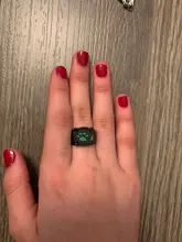 Anillos de gato negro de Anime para niños y niñas, joyería para disfraz, fiesta, regalo, estampado verde, esmalte, Pata de Gato