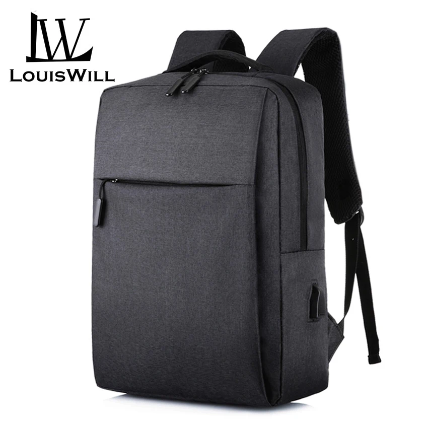 

Louswill Laptop Backpacks Wear-resistant Shoulder Backpack Oxford Waterproof Computer Bag Backpack with USB Charging Port