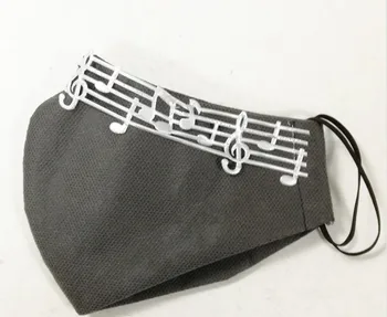 

Mask hygienic reusable. Musical notes.