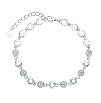 

Silver Bracelet with cubic zirconia sunlight sample 925