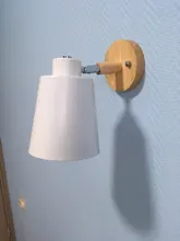 Wall-Lights Bedside Wooden Bedroom Nordic-Macaroon Modern Ce E27 for 6-Color Steering-Head