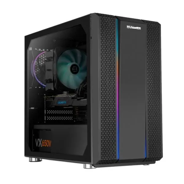 ATX Mini-tower Box чехол NOX Hummer Fusion RGB светодиодный черный