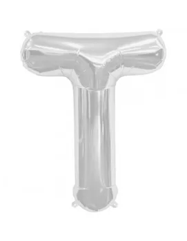 

Balloon Letter T 86cm Silver-Foil Polyamide-NSB00215