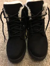 Las mujeres invierno Botas botines de Mujer invierno zapatos de Mujer Botas para la nieve Botas Mujer caliente de la felpa zapatos de Mujer de talla grande 44