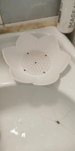 Soap-Box Sponge-Holder Bathroom-Soap Kitchen Silicone Petal-Shape with Anti-Slip Flower