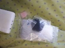 Muñeca de juguete hecha a mano con ojos grandes de gato, aguja de lana de fieltro, Kitting artesanal, paquete de equipos de lana sin terminar, novedad