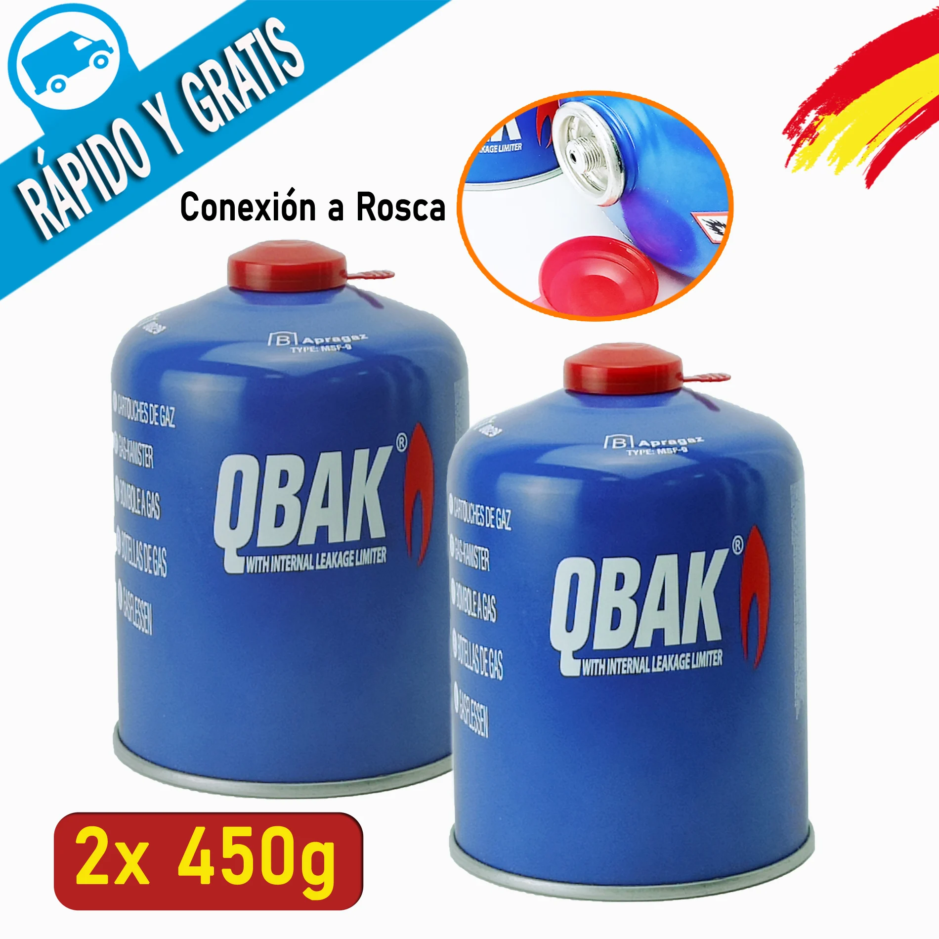 Camping Gas Portatil + Bombona 230g DEPALMERA Hornillo Cocina