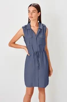 

Trendyol Lacing Detailed Shirt Dress TWOSS20EL2240