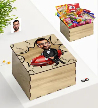 

Tailor-made In Wooden Box Mr Boss Caricature Of Nostalgic Lezzetler Gift Seti-1