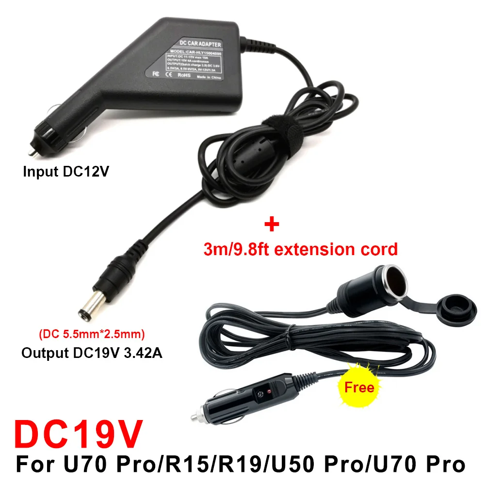 Adaptador de Energia Automotiva para Projetor 19v para U70 12v para P12 U30 e 15v para P30 Byintek P20 12v 15v R15 U50 - Image 4