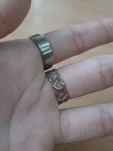 Skyrim-Anillo de corazón hueco para mujer, sortija de acero inoxidable, romántico, Color oro rosa, anillos de compromiso de boda informales, regalo de joyería