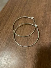 Pendientes grandes con Clip para mujer y niña, pendientes sin perforación de oro rosa hipoalergénicos