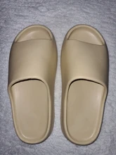 De los hombres de verano diapositivas ligero playa guay zapatillas diapositiva hueso Boca de pescado Flip Flops, sandalias de las mujeres suave EVA zapatillas de deporte par 35-46 #