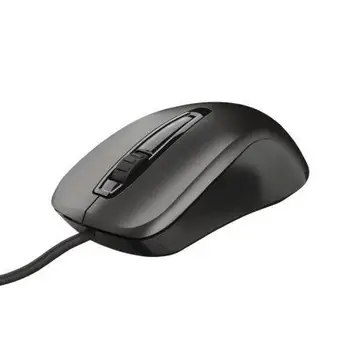 

Mouse with Cable Trust Carve Usb Black optical 1200Dpi 3 computer box mice