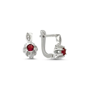

Silver 925 Sterling Zircon Stone Earrings