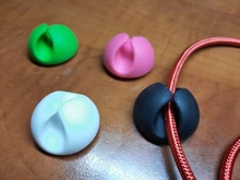 4 unid/set de organizador de cables, soporte de silicona para auriculares, gestión de cables, gestor de cables de escritorio