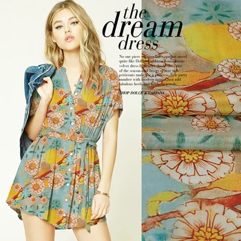 

CNUM SCD123 100% Natural Silk Crepe De Chine/ Daisy /Silk Fabric Thin/ Width 1.48yd Thickness 12mm/ Unit:M