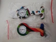 Clip-on Fob-broche colgante de cuarzo para hombre y mujer, reloj de bolsillo de silicona, informal, a la moda, Unisex