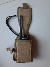 Bolsa de nailon 1000D para exteriores, bolsa de bolsillo para walkie-talkie de Radio, deportes tácticos, Molle