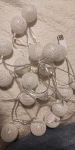 Cotton Balls Lights Lighting-Decoration Led-Fairy-Garland Leds Bedroom Holiday Christmas-Party