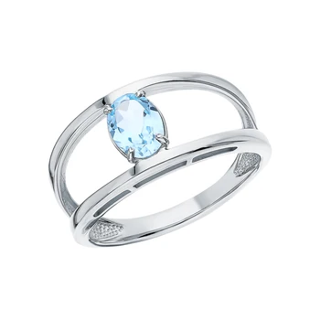 

Sunlight Topaz silver ring