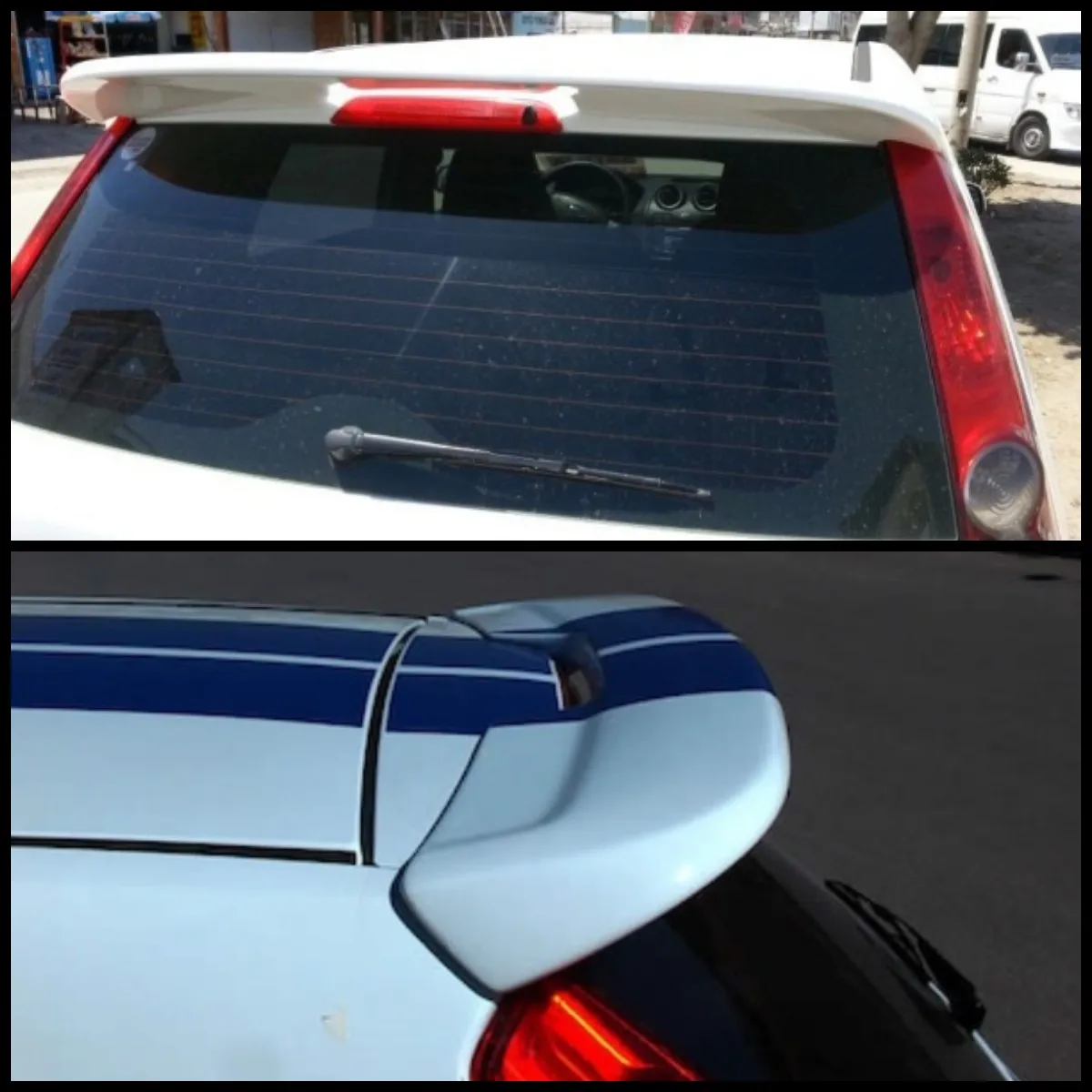 

Спойлер из стекловолокна для Ford Fiesta ST Style 2003-2008, совместим с багажником