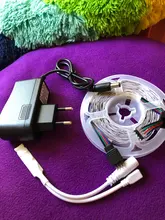 Diode Tape Ribbon Led-Strip-Light Room-Decoration Dc12v-Adapter-Set Rgb Leds Bluetooth Led