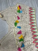 Cover Ups Swimsuit Kimono Bikini Weave Crop-Top Tassel Crochet Beach-Wear Summer Sexy