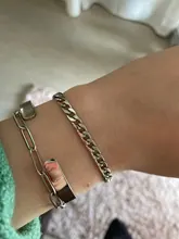 Jiayiqi 5-11mm pulsera con cadena para hombre de acero inoxidable acera cadena de eslabones cubanos brazalete para hombre mujeres Hiphop moda muñeca de regalo de la joyería