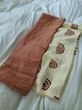 Manta de muselina para bebé, 120x120cm, 70% bambú + 30% algodón, cochecito para recién nacido, edredones de cama para niño pequeño