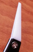 Pinzas cerámicas antiestáticas para cigarrillo electrónico de acero inoxidable, pinzas Cerámicas Industriales con aislamiento recto, Punta curva