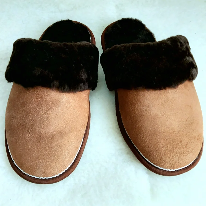 Тапочки домашние из натурального меха. Slippers for home made of natural fur | Обувь