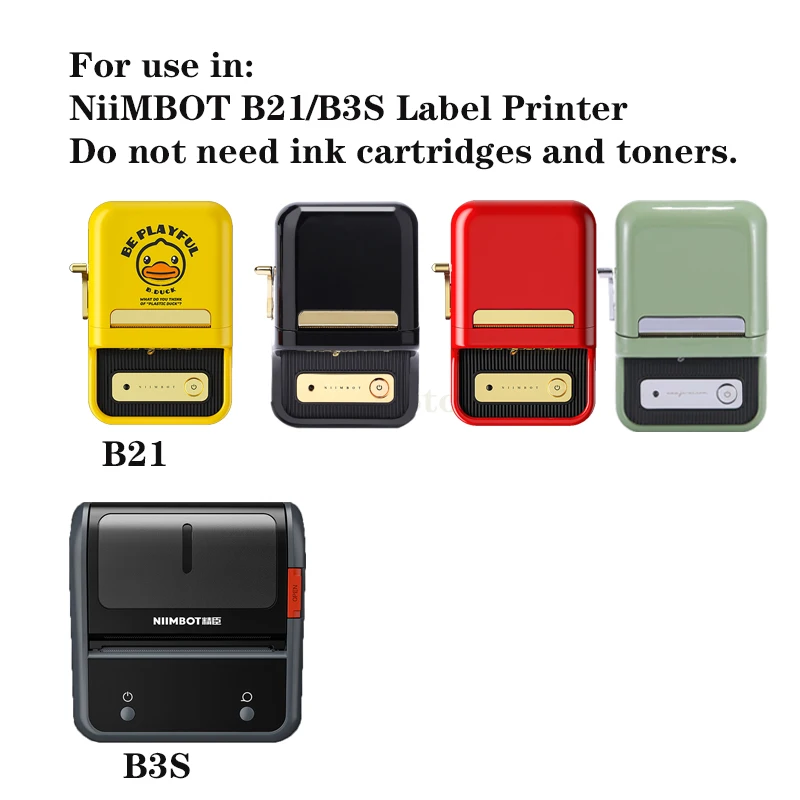 NiiMBOT B1/B21/B203/B3S Label Machine Printing Paper Jewelry Tag Paper Jewelry Silver Jewelry Price Label Sticker Self-adhesive