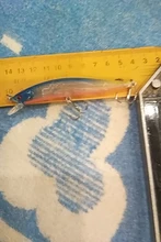 3D Eyes Floating Minnow Wobblers Fishing-Lure Laser Crankbait Aritificial Hard-Plastic