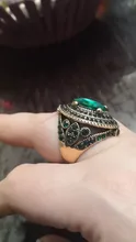 Kinel de lujo anillo para las mujeres aspecto Vintage AAA verde de cristal de la joyería de Boho de Color oro encanto étnico anillo de boda