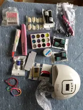 Juego de manicura con secador, lámpara LED UV, 80W, 54W, 24/16/8 Uds., Kit de esmalte de Gel