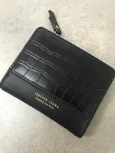 Billeteras con patrón de cocodrilo para mujer, Mini monedero, cartera pequeña de piel sintética para mujer, Tarjetero con cremallera plegable, novedad