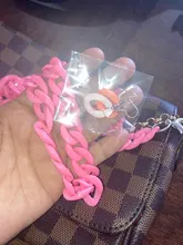 Bolso de hombro de plástico con correa acrílica para mujer, colores variados, 1,5 cm x 2cm