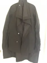 Coat Jacket Cotton-Padded EAM Woman New-Fashion Long-Type Winter Black Stand Lead Regular