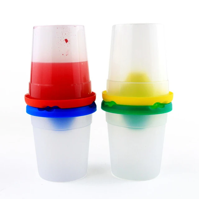 1/2/3 db Gyermekek Nincs Kiömlött Pohár Mosás Vödör Számára Akvarell Olaj Gouache Akrilfestés Művészeti Ellátás - Image 2