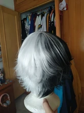 LUPU negro rubio corto pelucas de pelo sintético chico guapo Cosplay peluca Natural falsas pelo de alta temperatura de fibra