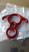 Bocina de descenso para escalada en roca, 8 anillos de descenso, ocho anillos con engranaje de rappel de oreja curvada, equipo de dispositivo Belay, 50NG