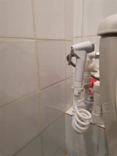 Handheld Toilet Bidet-Sprayer-Set Switch Cleaning-Tool Retractable Spring-Hose-Adapter