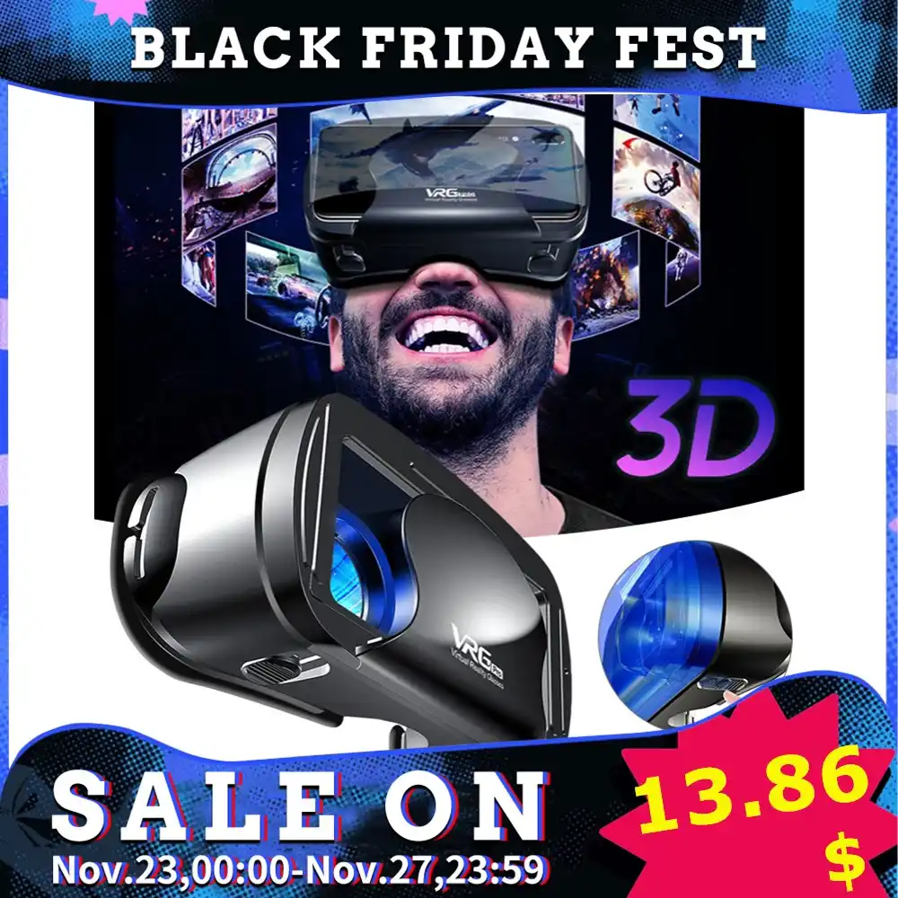 5 7インチvrgプロ3d Vrメガネ仮想現実フル画面のビジュアル広角vrメガネボックス5のために7インチのスマートフォン眼鏡 3d眼鏡 3dバーチャルリアリティ眼鏡 Aliexpress