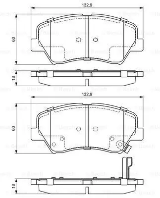 Колодки тормозные HYUNDAI i30/ELANTRA 11 /CEED 12 передние BOSC|Тормозной цилиндр| |