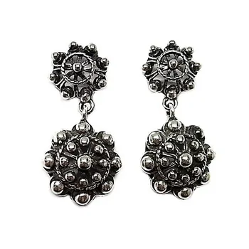 

925 Sterling silver earrings m rusty reason charro double [AB5237]