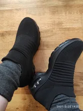 Zapatos para caminar para mujer, zapatillas deportivas informales a la moda, plataforma plana sin cordones, cómodas para exteriores, otoño